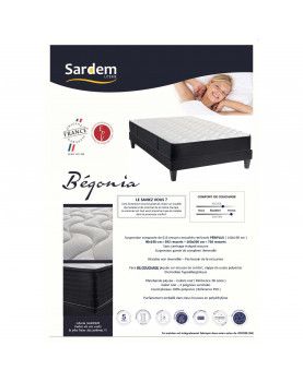 140x190 Matelas à Ressorts BEGONIA