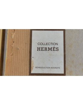HERMES Ensemble de 3 Gravure Hermès Vintage Decoration Calèche and 1 Frame