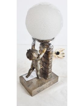 Art Deco Child's Lamp on Marble Base