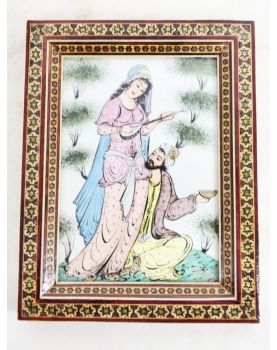 Small Persian Painting Men and Women