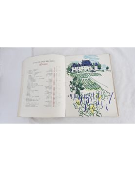 Carte des Vins du Paquebot FRANCE 1963