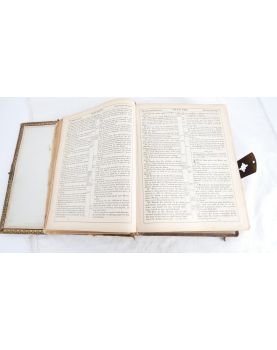Ancienne Bible Anglaise Reliée Édition 1871