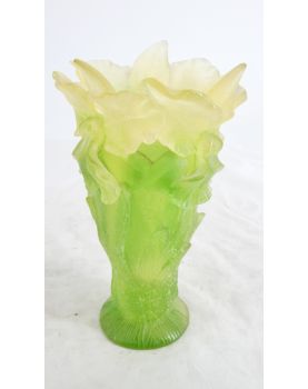 Vase DAUM Orchidée Bi-Colore