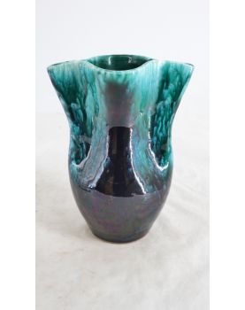 Green Earthenware Vase