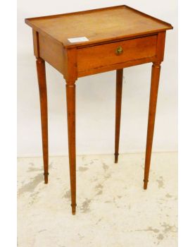 Small Console 1 Drawer Spindle Feet Louis XVI Style