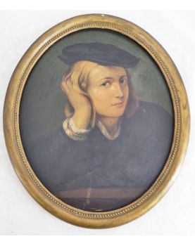 Huile sur Panneau Portrait de Raphaël