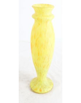 Yellow Glass Paste Vase