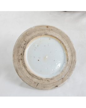 Pot à Gingembre en Porcelaine Asie sur Socle en Bois
