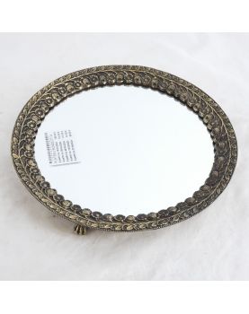 Tray in Bronze and Mirror