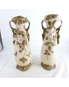 ROYAL DUX Paire de Vases Art-Nouveau