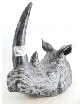 Terracotta Rhinoceros Head