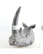 Terracotta Rhinoceros Head