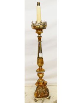 Large Candle Holder Mounted as a Lamp