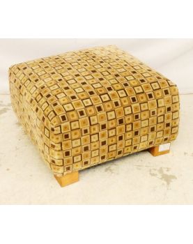 Large Square Upholstered Pouf
