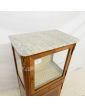 Louis XVI Style Showcase Marble Top 1 Drawer with Key