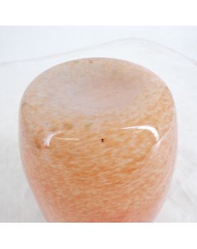 Orange Double Layer Glass Vase