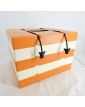 Vintage Orange and White PAC À PIC Cooler with Cutlery and Cups