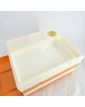 Vintage Orange and White PAC À PIC Cooler with Cutlery and Cups