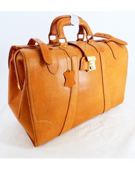 Leather Gusset Bag