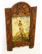 Fixed under Glass Saint Sebastian with Carved Wooden Frame