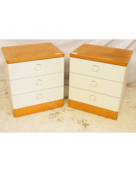STAG Pair of 3 Drawer Bedside Tables