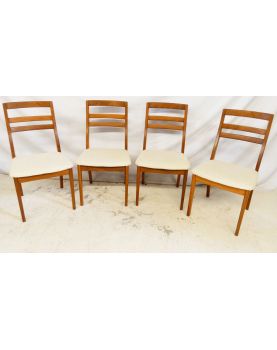 NATHAN Set of 4 White Seating Chairs