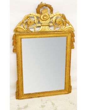 Golden mirror 18th Century Decor de Guirlandes