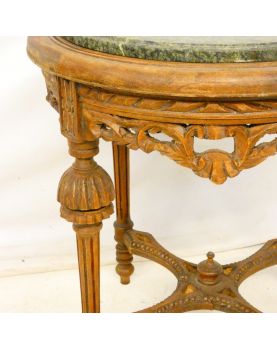 Marble Top Pedestal Table