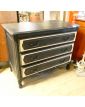 Black Patinated Chest of Drawers