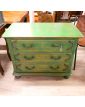 Chest of 3 Drawers Patinated Green