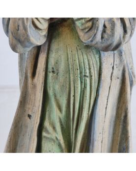 Vierge en Plâtre Polychrome Attribuée à REMBERG