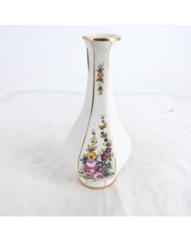 Floral decor vase in Porcelain