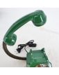 Telephone Transformed into a Green Dial Lamp