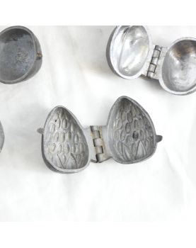 Series of 6 Old Metal Confectionery Molds