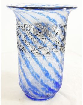 Blown Glass Vase DELATTE Paris