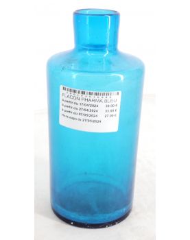 Blue Medicine Bottle Without Cap