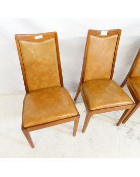 GPLAN Series of 4 Brown Skai Chairs