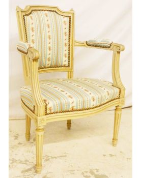 Louis XVI Style Upholstered Armchair