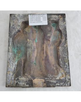 Greek Bronze Plate with Wooden Support