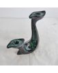 Green Earthenware Candle Holder 1960s