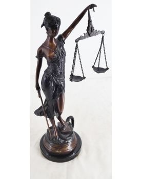 Regulate Subject on Marble Base Allegory of Justice