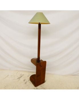 Art Deco Wooden Floor Lamp Attributed to Jindrich HALABALA