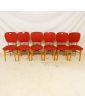 Series of 6 Red Skai Chairs