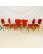 Series of 6 Red Skai Chairs