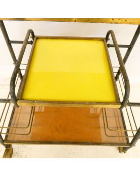 Bar Serving from 1950 with 3 Polychrome Trays