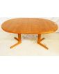 Danish Oval Table by Laurits M Larsen 1960s with 1 Extension