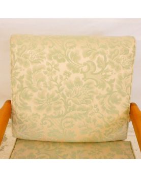 Armchair Seat Green Floral Decor Scandinavian Style