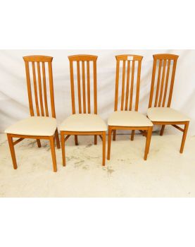 CAXTON Set of 4 Assises Blanche chairs