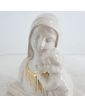 Buste Vierge à l’Enfant en Faïence