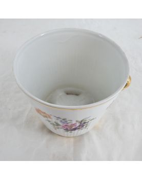 Cache Pot en Porcelaine Décor Floral